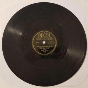 3/$25 Ernest Tubb 78 RPM Blue Snowflakes / Merry Texas Christmas Decca 28453